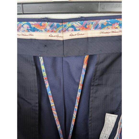 Robert Graham Blue Dress Pants men's Size 42x30 - Picture 8 of 15